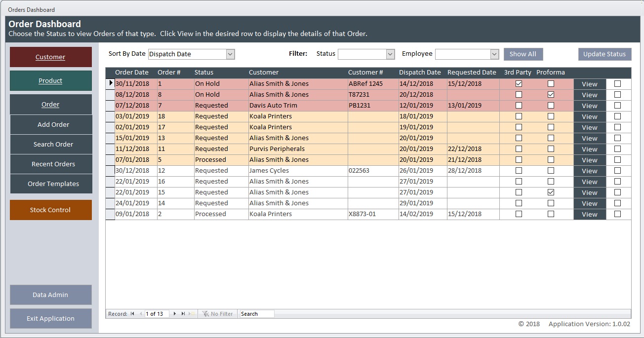 Database Development UK - MS Access Sample Downloads In Small Business Access Database Template Database Development UK - MS Access Sample Downloads In Small Business Access Database Template